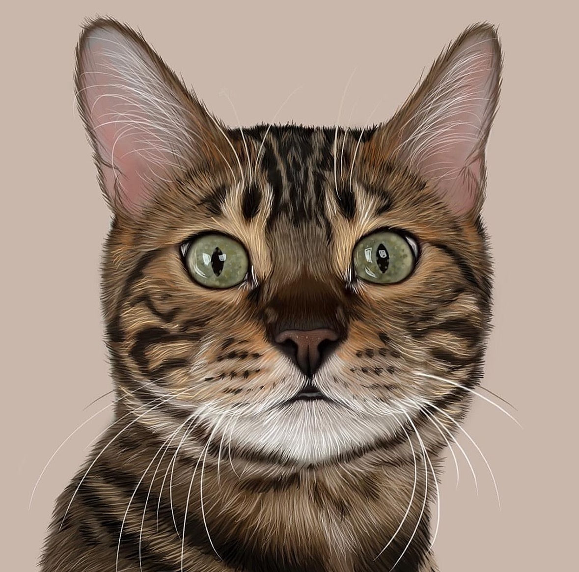 Detailliertes Tierportrait