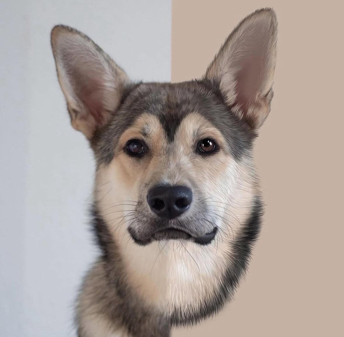 Detailliertes Tierportrait