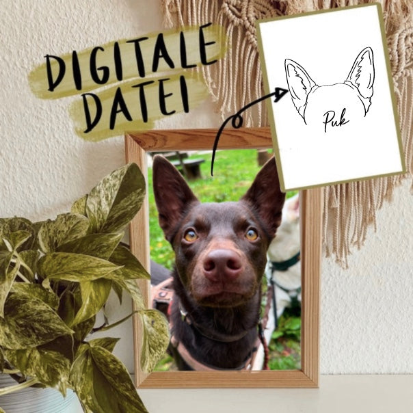 Digitale Ohren-Zeichnung