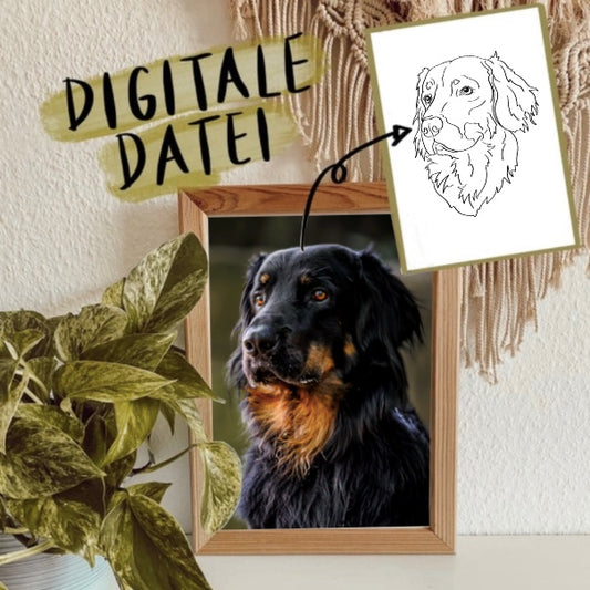 Digitale Kopf-Zeichnung